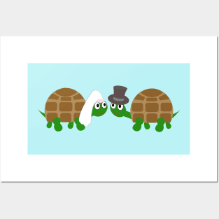 Tortoise wedding day Posters and Art